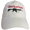 Image of Liberty or death second amendment hat dad hat M4 